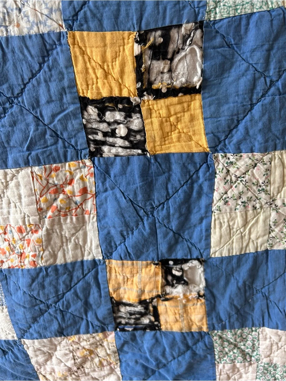 Vintage Handmade Patchwork Quilt